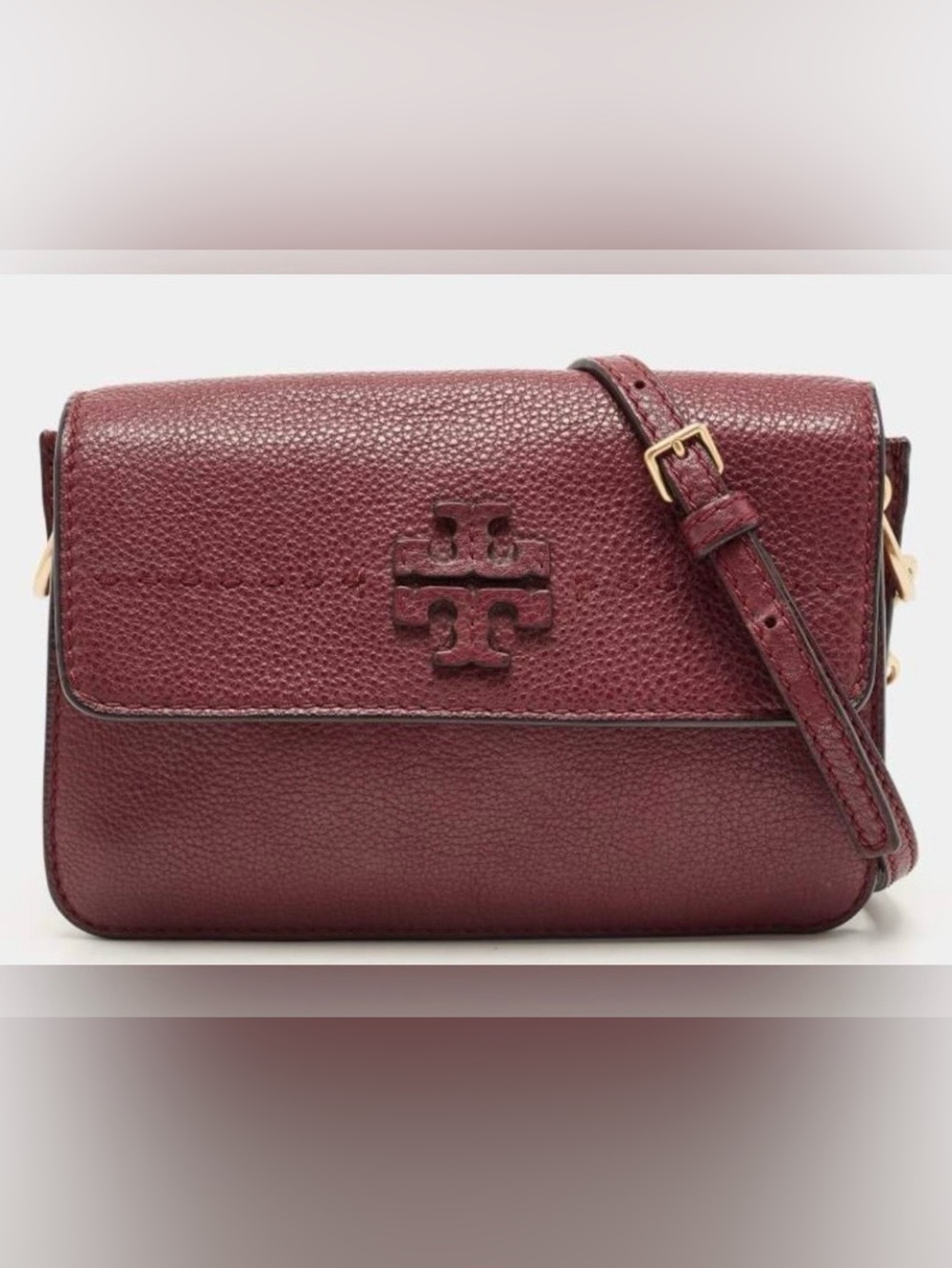 TORY BURCH McGraw
Leather Burgundy
Crossbody Bag
Detachable Strap / Clutch